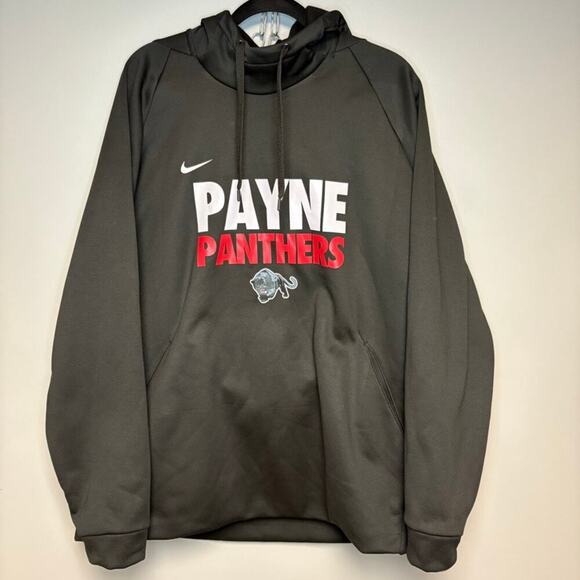 NWT Nike Payne Panthers Therma-Fit Black Hoodie Mens Sz XXL - Picture 1 of 8
